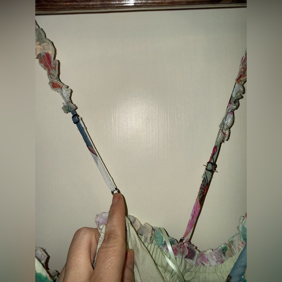 Anthropologie Patchwork Floral Midi Dress Boho Cottagecore XS -Medium Oversized - Picture 8 of 14